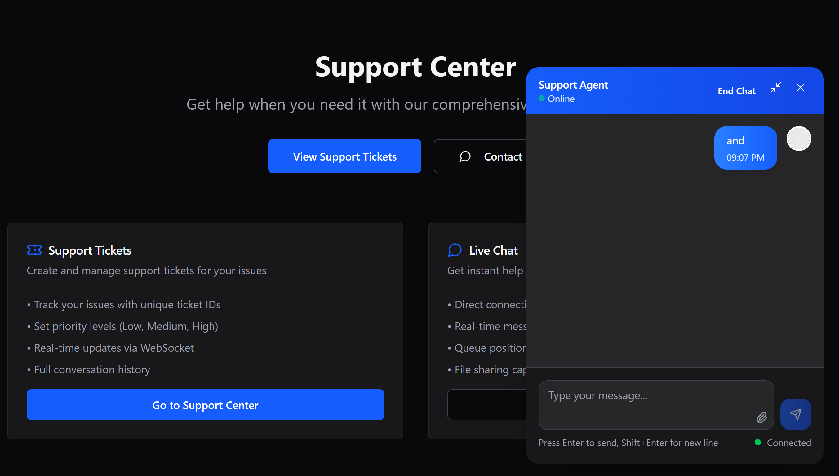 Support Tickets